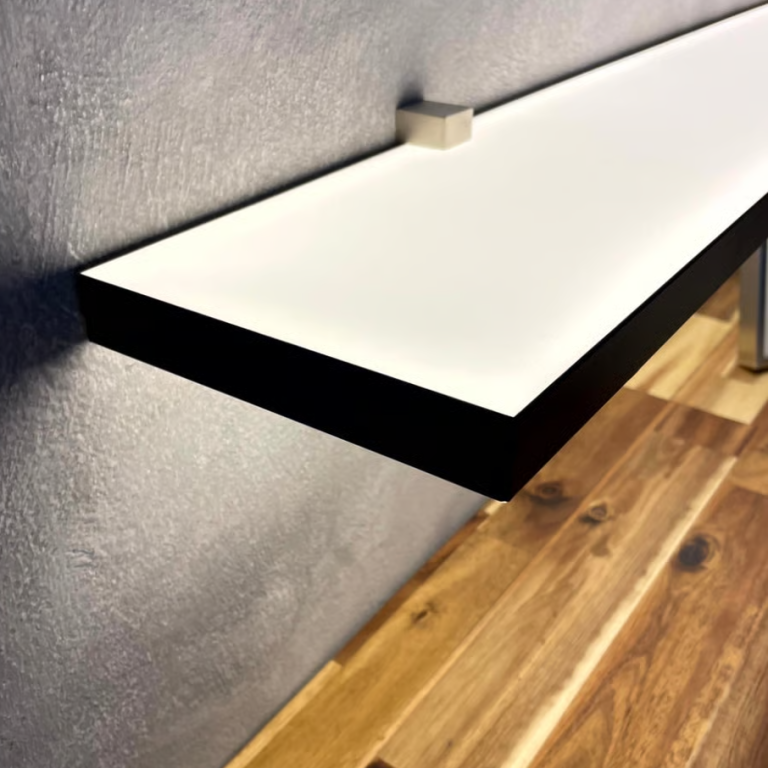 LED Lichtregal LED light shelf illuminated on both sides